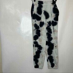 AFRM Black and White Tie-Dye‎ Jogger Sweatpants Loungewear Casual XS